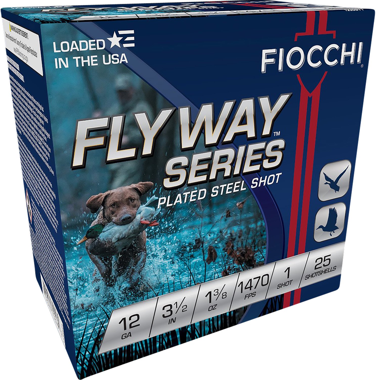 Fiocchi 12 Gauge 3.5" Waterfowl Steel Hunting Shotshells 25 Rounds - Fiocchi - 12 Gauge