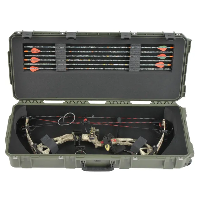 SKB Sports 3I-3614-PL-M iSeries Bow Case Green Watertight Custom Foam - SKB Sports