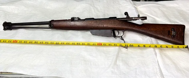 1938 F.N.A. Brescia Carcano M91 Cavalry Carbine 6.5×52mm with Folding-img-0