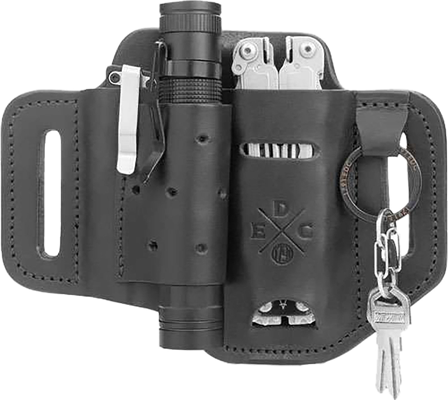1791 Gunleather Steslfblka EDC Easy Slide OWB Holster Black - 1791 Gunleather