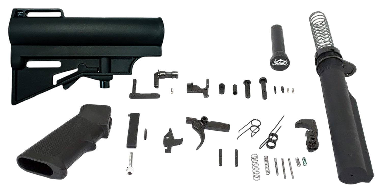 Buy DPMS DP51655159027 CAR-15 Pistol Lower Kit Black 6-Pos Mil-Spec online