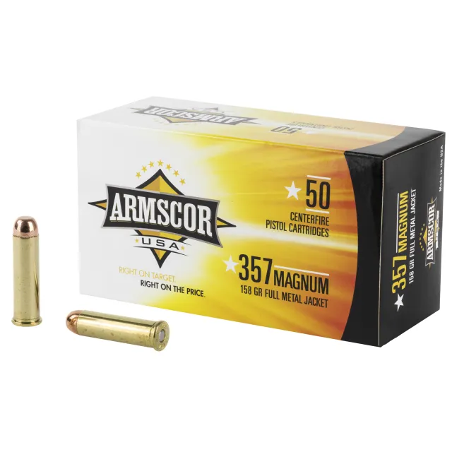 Armscor Handgun Ammunition .357 Mag 158 Gr FMJ 182