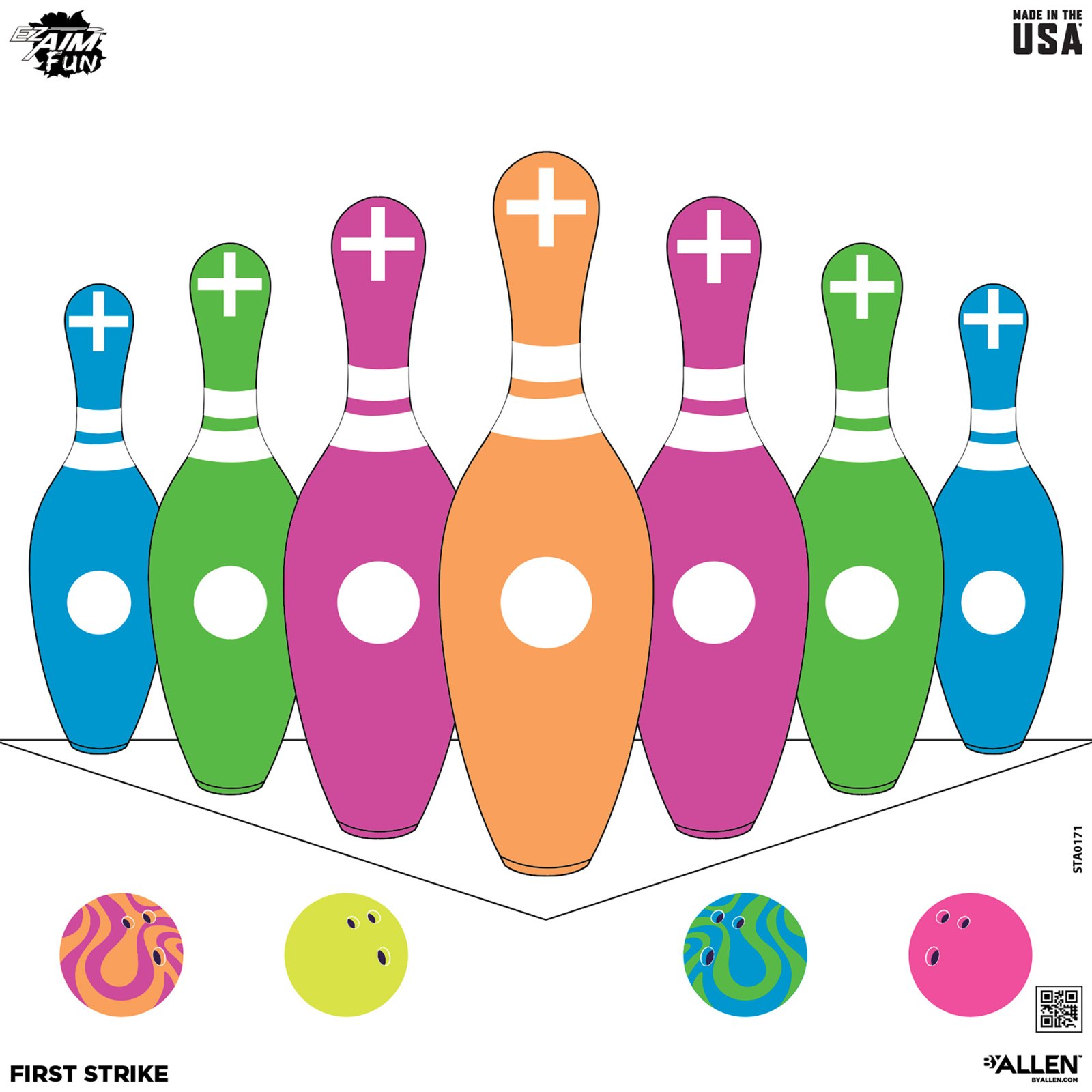 Allen EZ-Aim Fun Triggering More Fun Targets 12x12 9 Pack - Allen Company