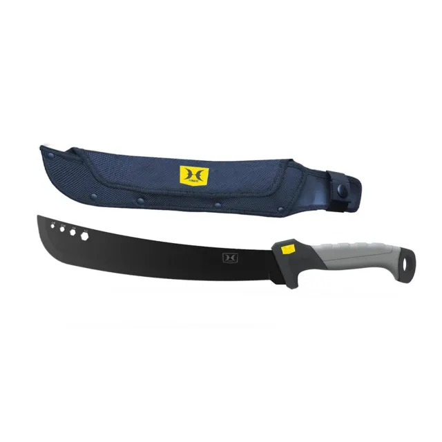 Hawk HWK-MACH Machete 15" Stainless Steel Blade, Nylon Sheath Included - GSM Outdoors