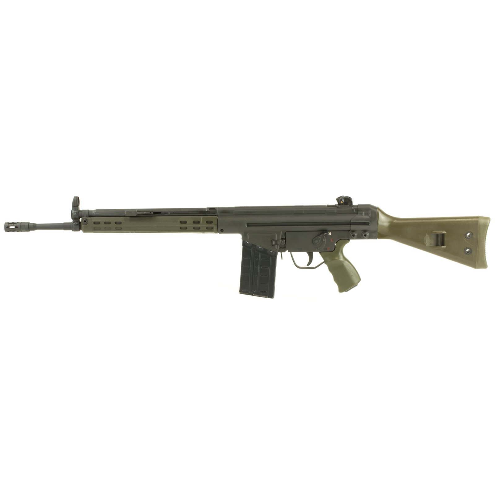 PTR 91 GI Semi Auto .308 Win 18 in Black Green 20 Round Capacity - PTR Industries - .308 WINCHESTER