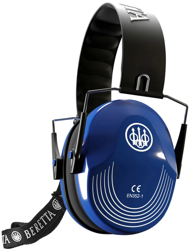 Beretta CF1000000205SS Safety Pro Earmuffs 25dB Black/Blue - Beretta