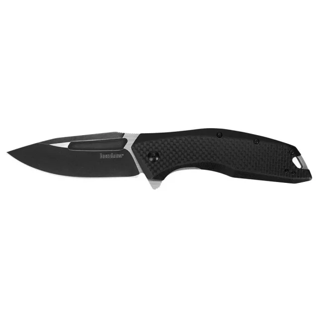 Kershaw 3935 Flourish Folding Knife 3.5" Drop Point Blade, Black Handle - Kershaw