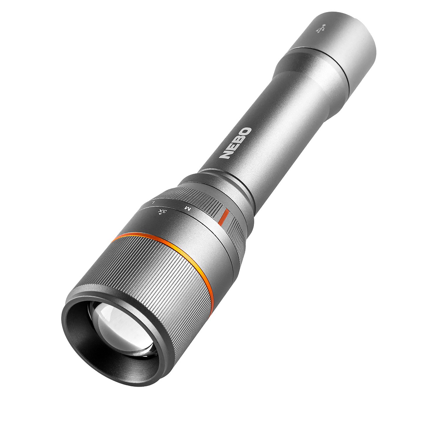 Buy NEBO Davinci 3500 Lumen Rechargeable Flashlight Gray NEBFLT0021 online