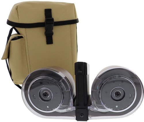 Iver Johnson AR15 .223 100 Round Drum Magazine Black/Tan Poly - Iver Johnson - 223