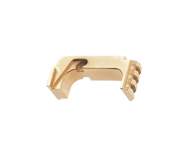 Tyrant CNC TD43X48ESTEELGOLD Extended Magazine Release Glock 43x/48 Gold Aluminum/Steel - Tyrant CNC