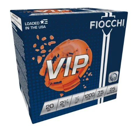 Buy Fiocchi 20VIP75 20 Gauge 2.75 In 7rd 7.5 Shot 7/8oz 1200fps online
