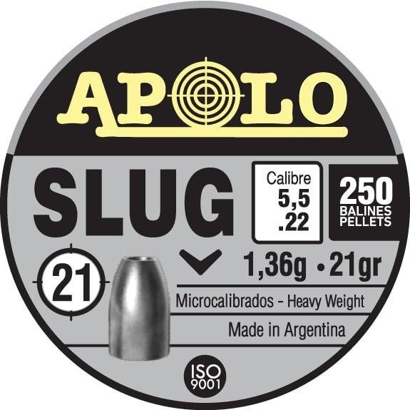 Hatsan Apolo Slug Air Rifle Pellets 22 Cal 21 gr 250/ct - Hatsan - 0.22