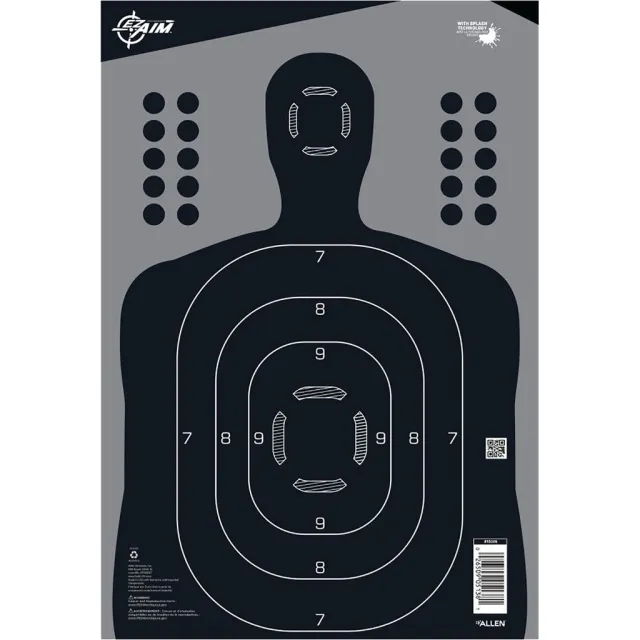 EzAim Splash Silhouette Adhesive Targets 13x18 100 pk. - EZAim