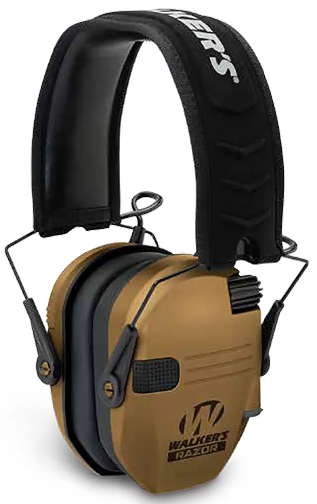 Walker's GWPRSEMBB Razor Slim Electronic Muff 23 dB Battle Brown/Black - Walker's