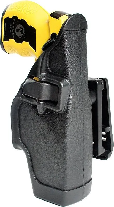 BLACKHAWK TASER X-26 SERPA Level 2 Retention Holster RH Black - BLACKHAWK