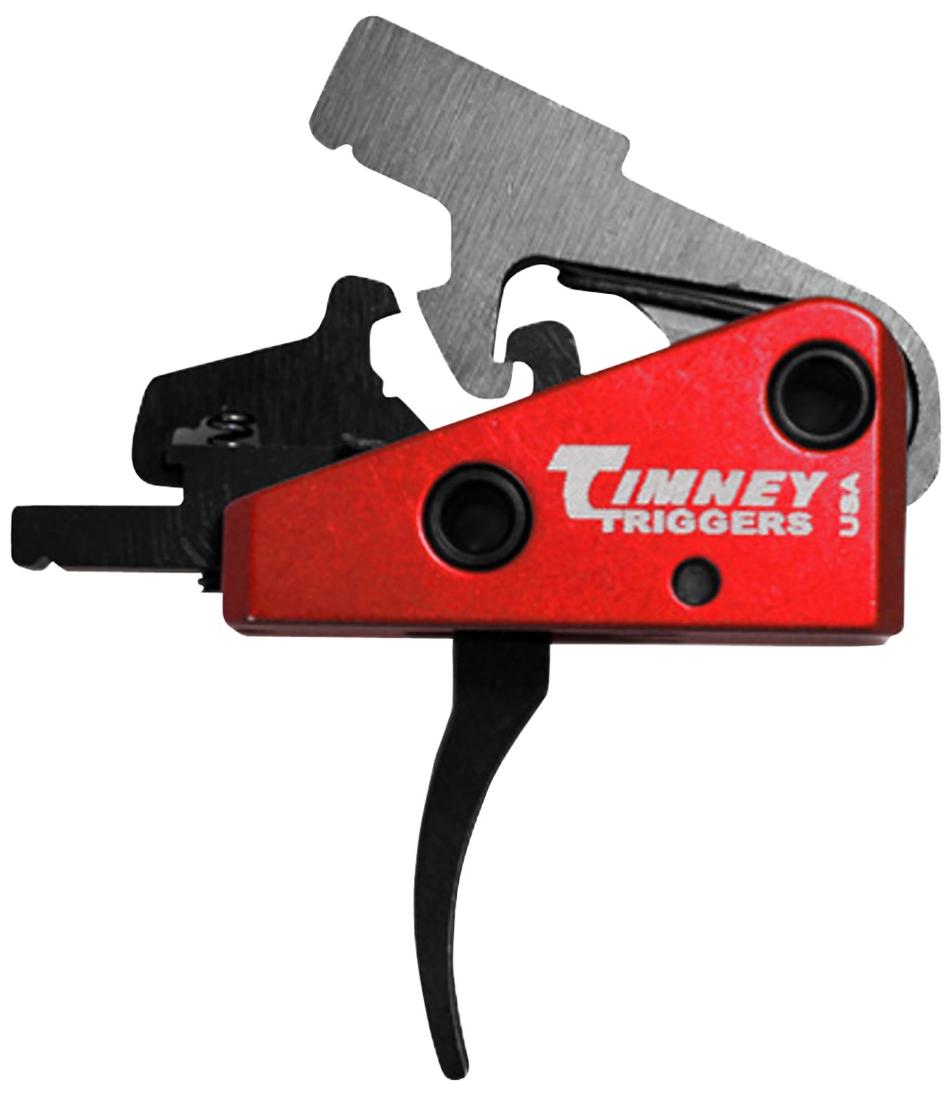 Timney 662S Targa Short 2-Stage Curved Trigger 2 lbs Black/Red AR-15 - Timney Triggers