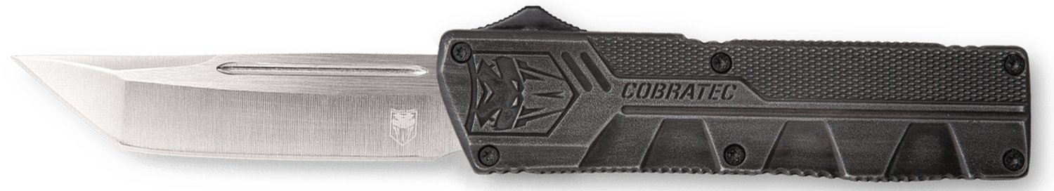CobraTec SWCTLWTNS Lightweight 3.25" OTF Tanto D2 Steel Knife - CobraTec Knives