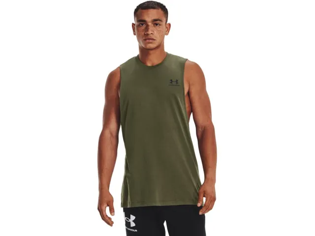 Under Armour Men's Sportstyle Left Chest Cut-Off Tank Size SM