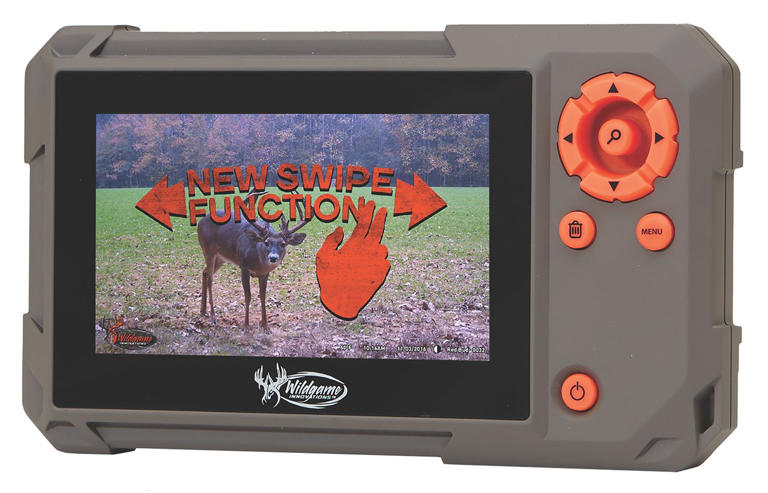 Wildgame Innovations VU60 Trail Pad Swipe SD Card Reader Gray/Orange - WGI