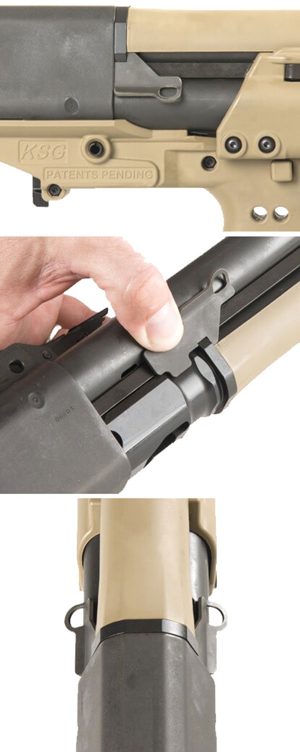 Kel-Tec KSG-515 Single Point Sling Attachment in Black, Durable Steel, Includes Left and Right Attachments - Kel-Tec
