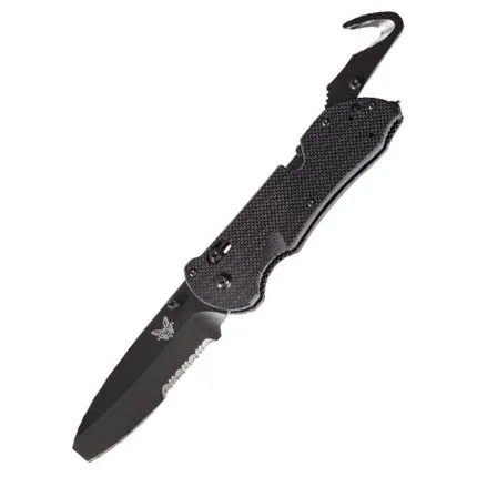Benchmade 916SBK Triage Blunt Tip Blade, Axis Lock, Black G10 Handle