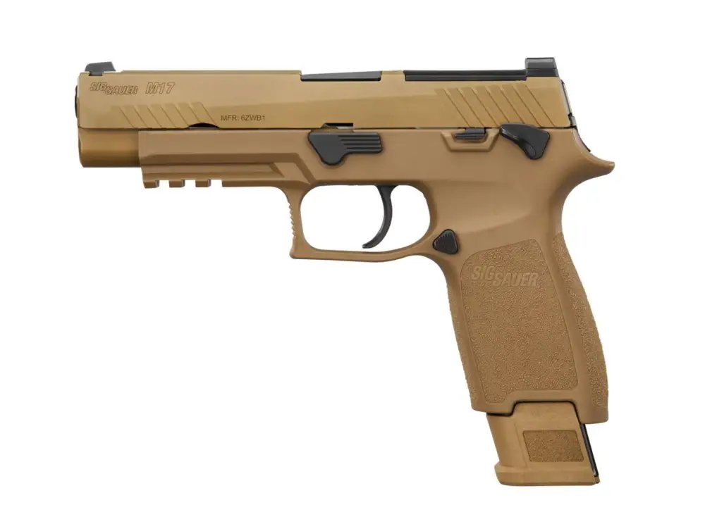 SIG M17-9-CSS-MS 9mm Pistol, 4.7" Barrel, Coyote PVD, Optic Ready - Sig Sauer - 9mm