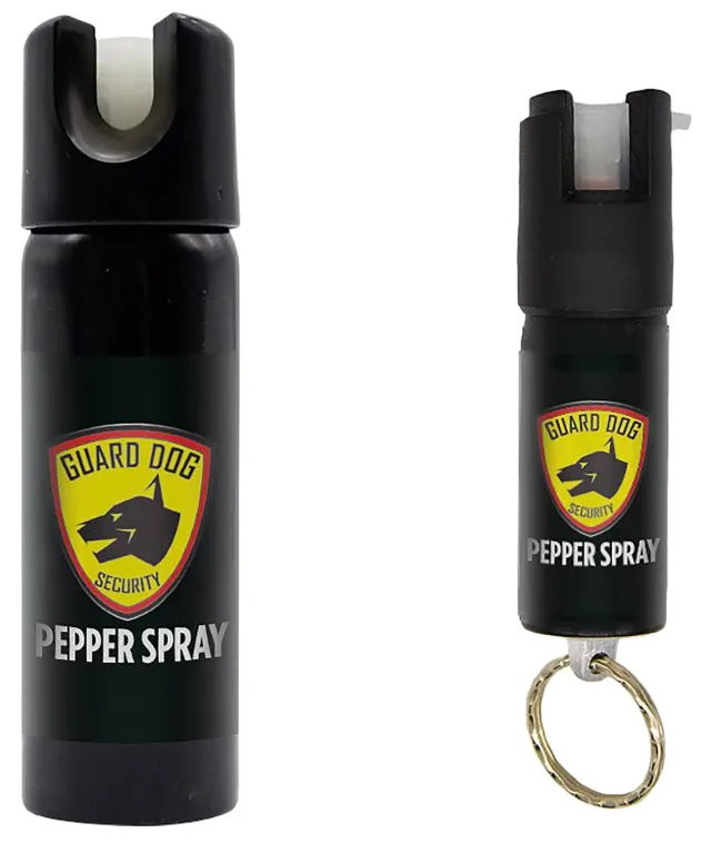 SKYLINE USA INC PSGDHA Pepper Spray Range 16 ft 2 Pack 0.5oz/3oz Features Invisible UV Dye Includes Keychain - GuardDog - 3OZ