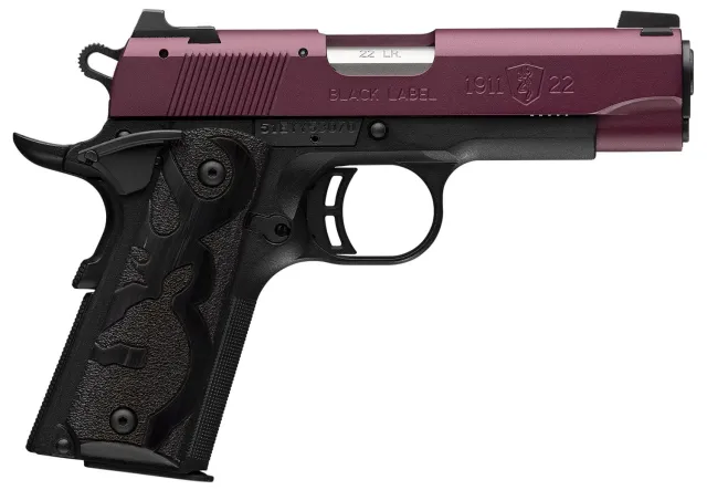 Browning 051062490 1911-22 Black Label 22 LR 3.63" 10+1 Black Cherry - Browning - 22 LR