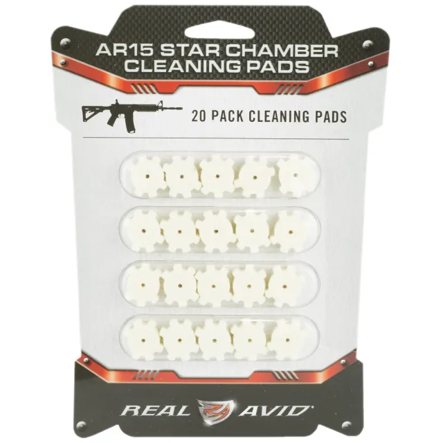Buy Real Avid AVAR15CP Star Chamber Cleaning Pads 223 Rem/5.56x45mm NATO Wool 20 Per Pkg online