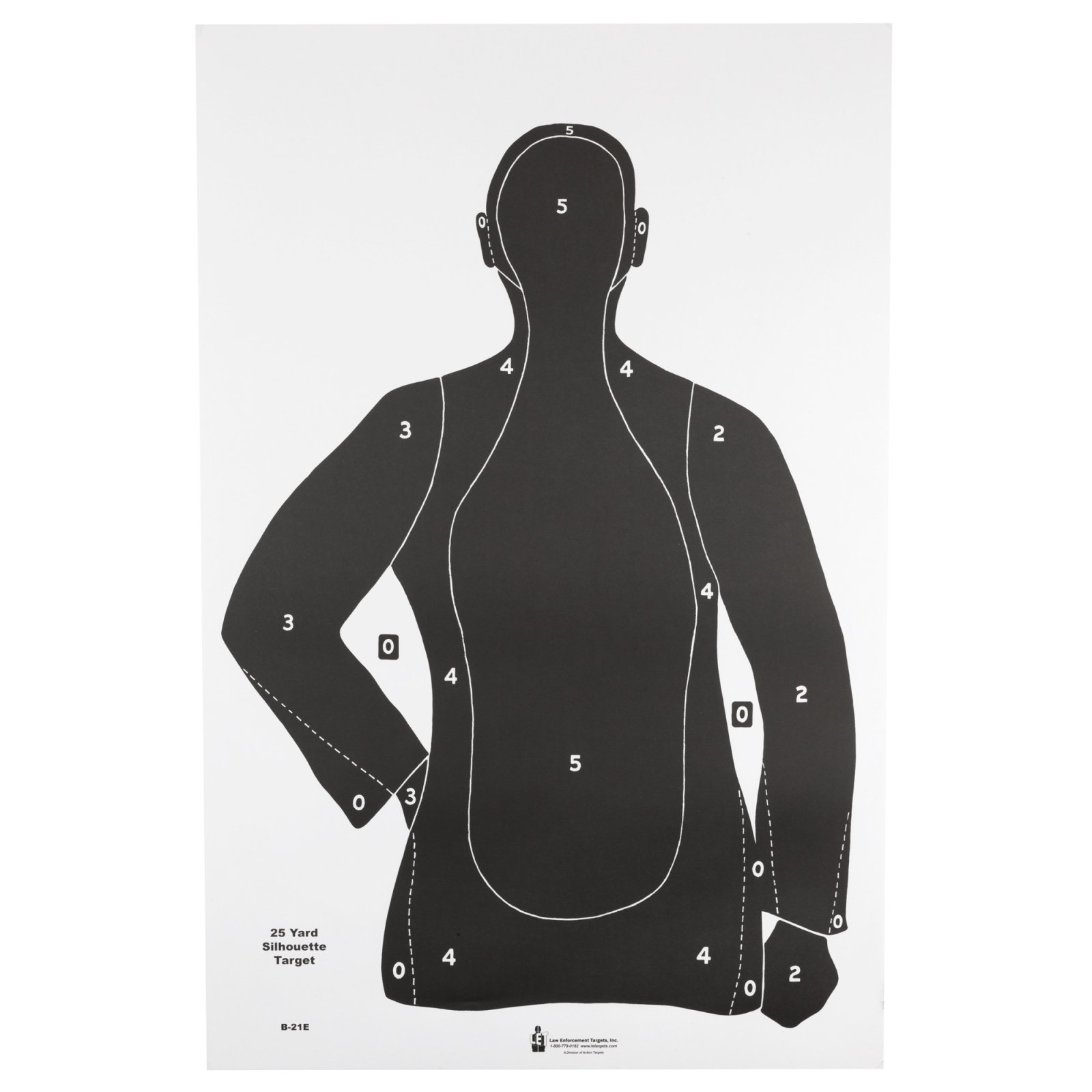 Buy Action Target B21EBLACK100 23"x35" Black Silhouette Targets 100 Pack online