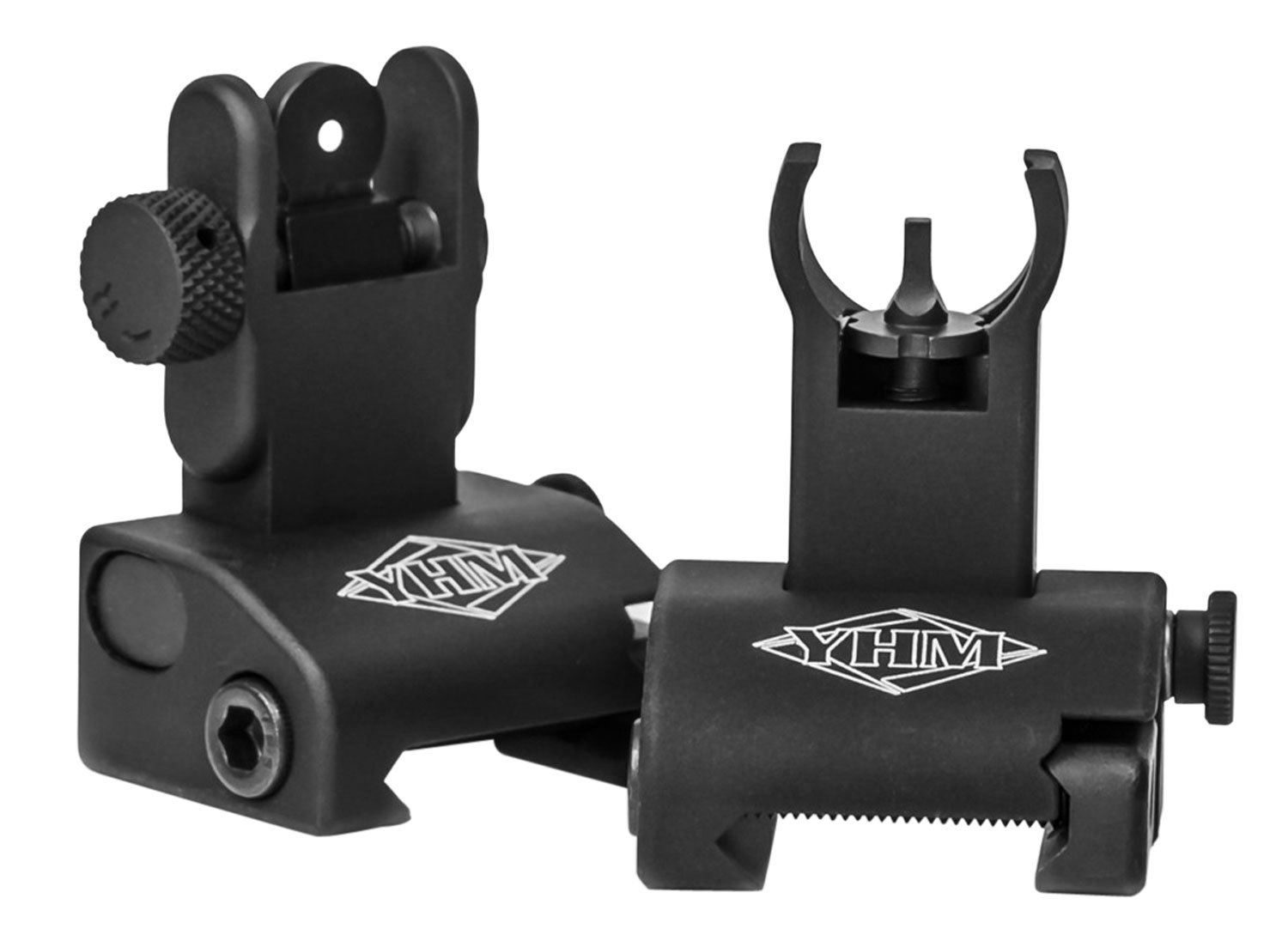 Yankee Hill 5040H Q.D.S. Sight Set Black Anodized Folding AR-15 Sights - Yankee Hill Machine Co.