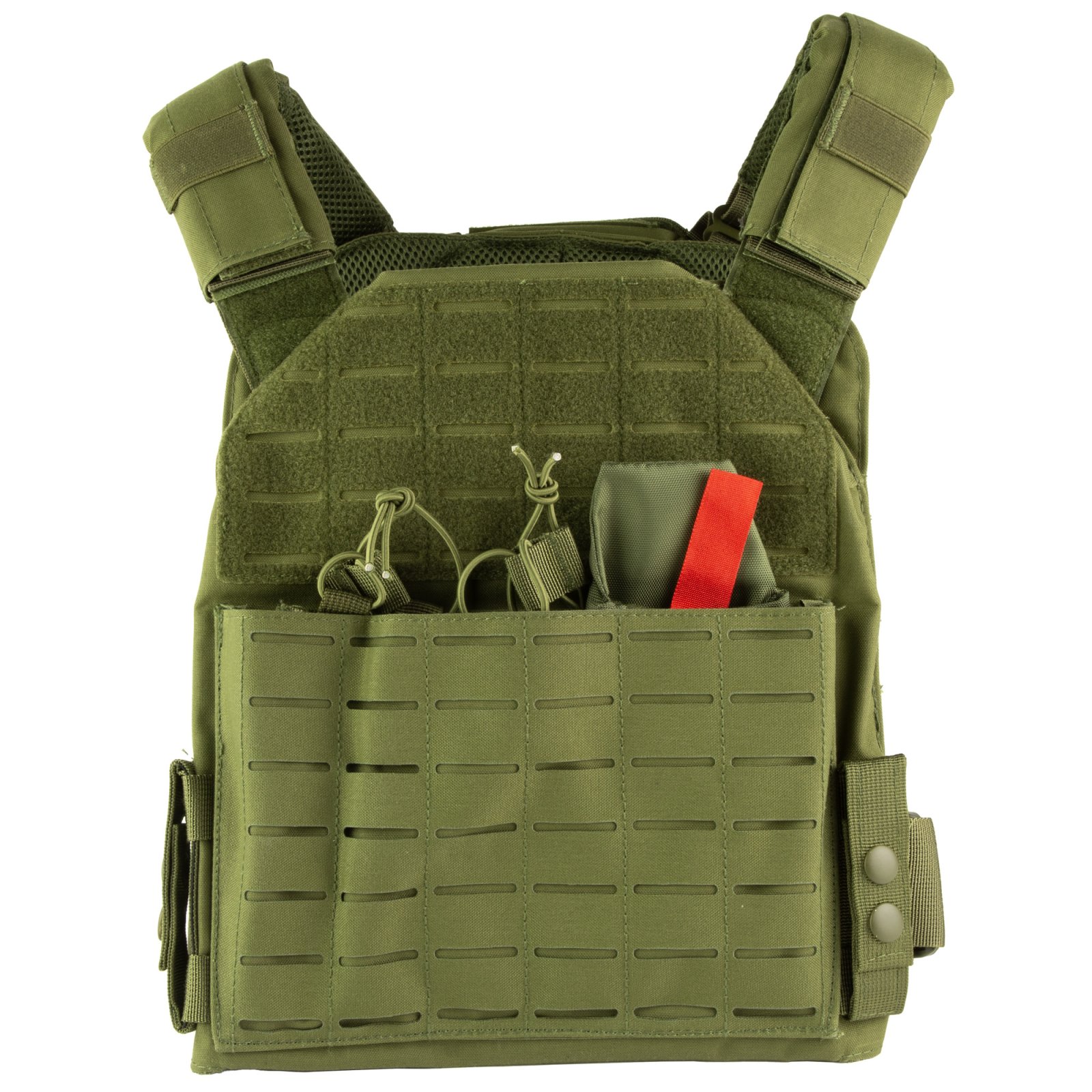 NcSTAR CVLCPC3050G Plate Carrier Green M-2XL MOLLE Kangaroo - NcSTAR