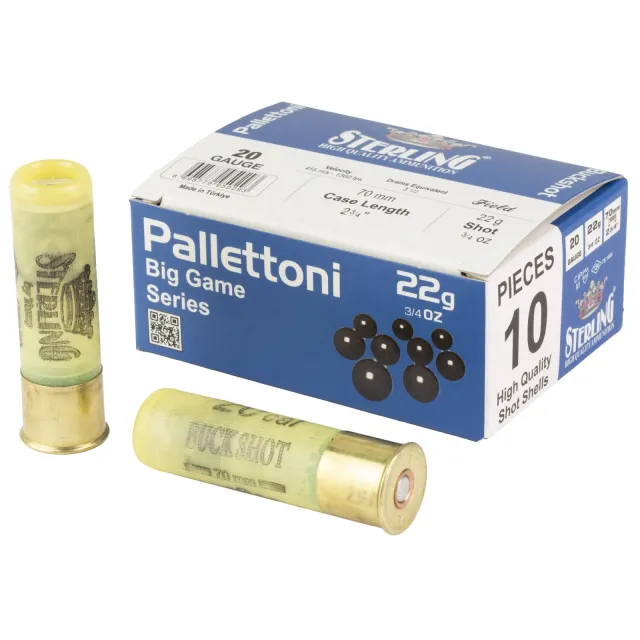 Buy Sterling Big Game Series 20 Gauge 2.75" 00 Buckshot 6/8 oz Shot Shell 10 online