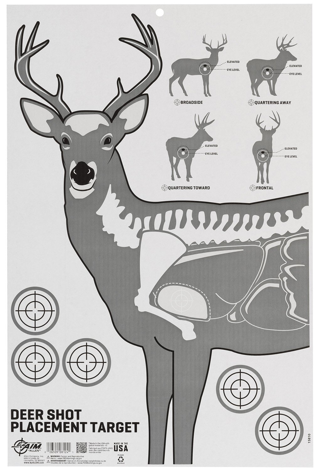 Buy Allen Company Ez Aim Deer Vitals Corrugated Target 23x25 online