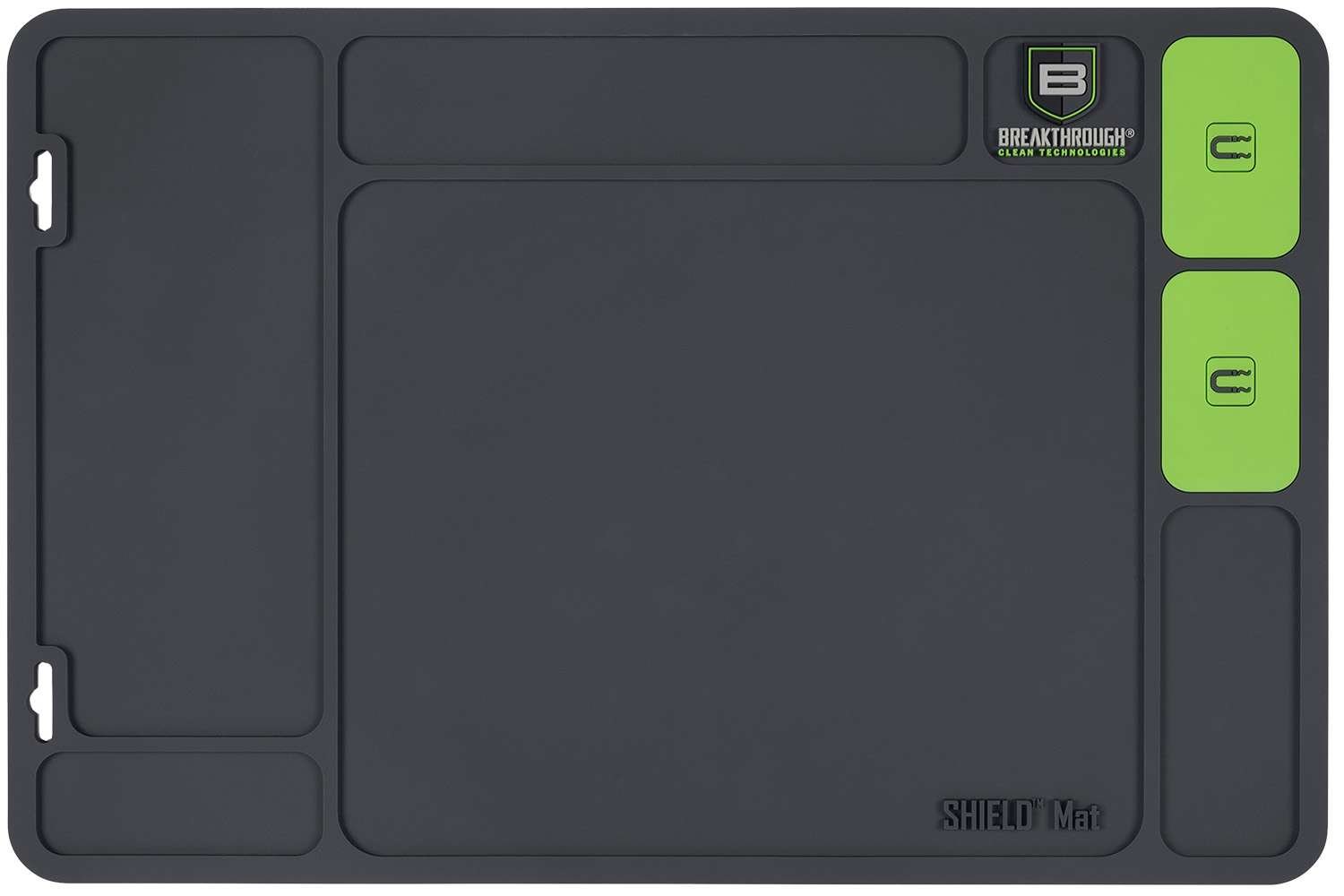 Breakthrough Clean BTSGMH Shield Mat Gray/Green PVC 17.88"x11.88" - Breakthrough Clean