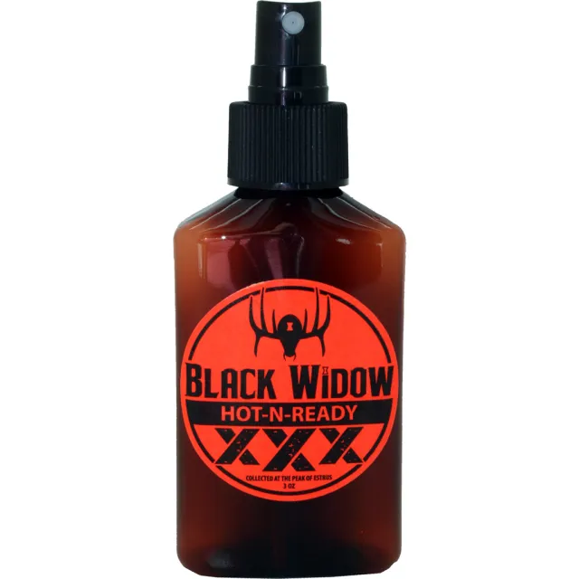 Black Widow R0168 Red Label Lure Hot-N-Ready XXX 3 oz Estrus Cycle - Black Widow