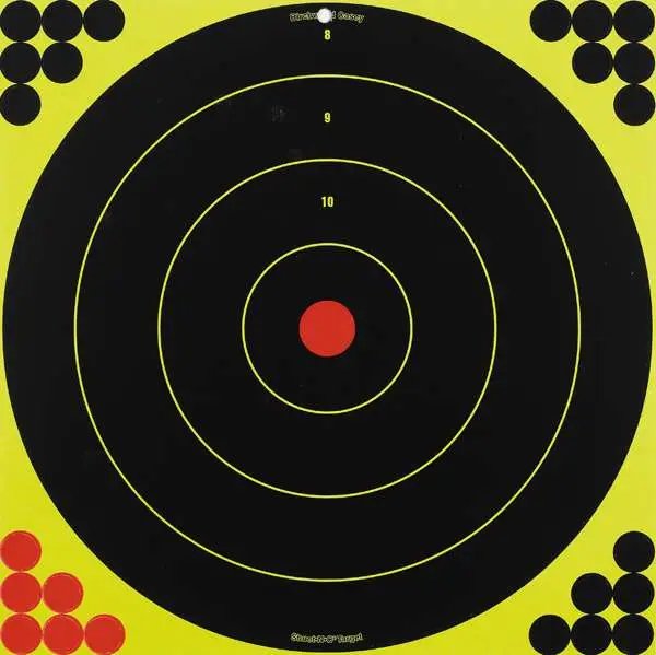 Birchwood Casey 34185 Shoot-N-C Self-Adhesive 17.25" Bullseye 5 Pack - Birchwood Casey - 17.25"