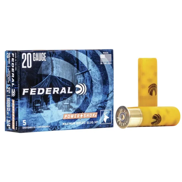 Federal Premium Ammunition F203 RS 20 Gauge 2.75 In 3/4 oz Slug - Federal Premium Ammunition - 20 Gauge