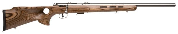 Savage 93R17 BTVSS 17 HMR 21in Natural Brown Laminate Thumbhole Stock 5rd - SAVAGE ARMS - 17 HMR