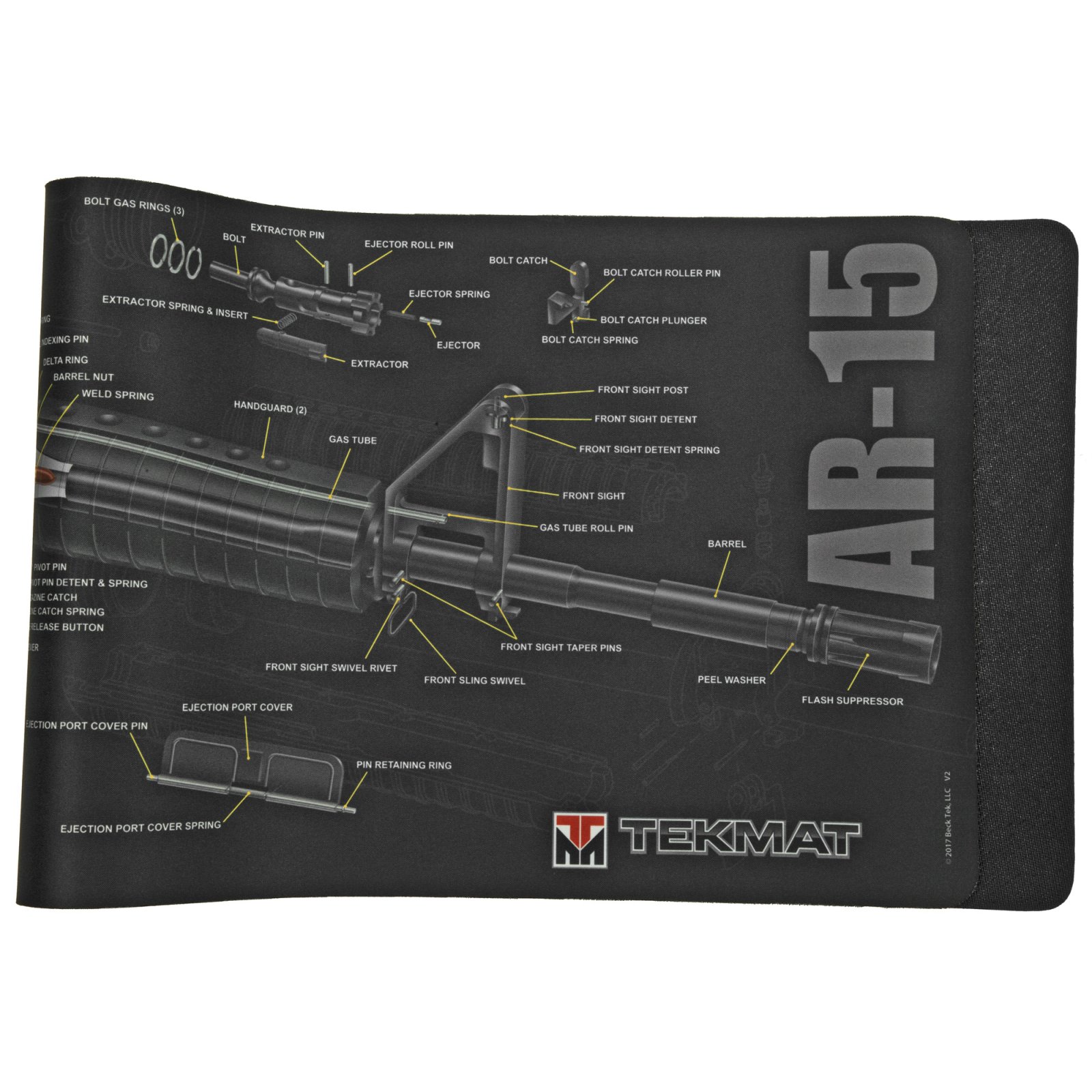 TekMat TEK-R36-AR15-CA 1" 36" Long Cleaning Mat - TekMat