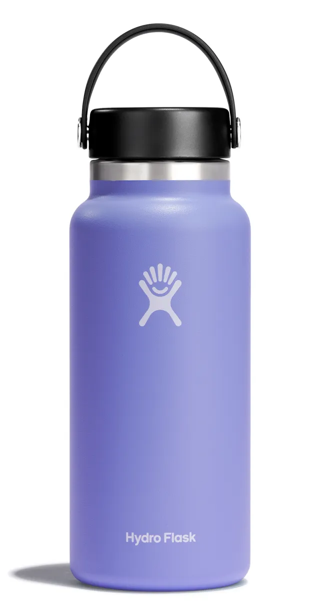 Hydro Flask Wide Mouth Insulated Water Bottle Flex Cap 32 oz