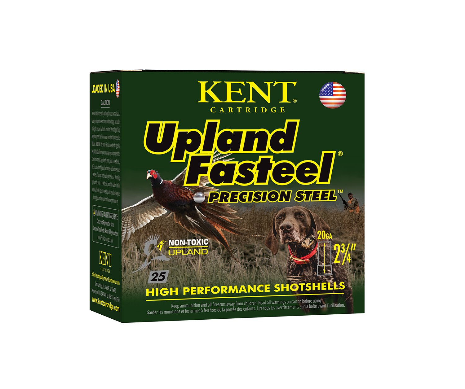 Buy Kent Cartridge Upland Fasteel 20 Gauge 2.75 In 7/8 oz #5 Shot K202US24-5 online
