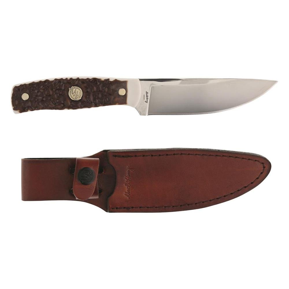 Uncle Henry 191UH Fixed Knife 4.6" Bowie Blade Staglon Handle - Battenfeld Technologies