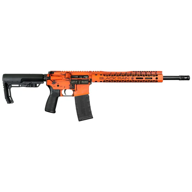 Black Rain Ordnance Spec+ Fusion 5.56 NATO 16 In Orange Battleworn Rifle - Black Rain Ordnance - 5.56 NATO