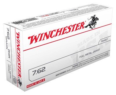 Winchester 7.62x51mm NATO 147gr FMJ Ammo - 20 Rounds - Winchester - 7.62mm / .308 Win