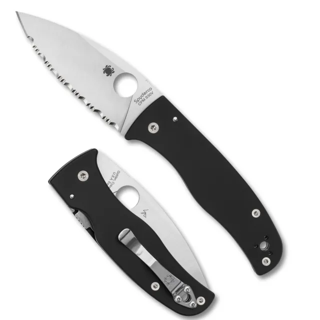 Buy Spyderco C263GS Bodacious S30V Black Silver Serrated online