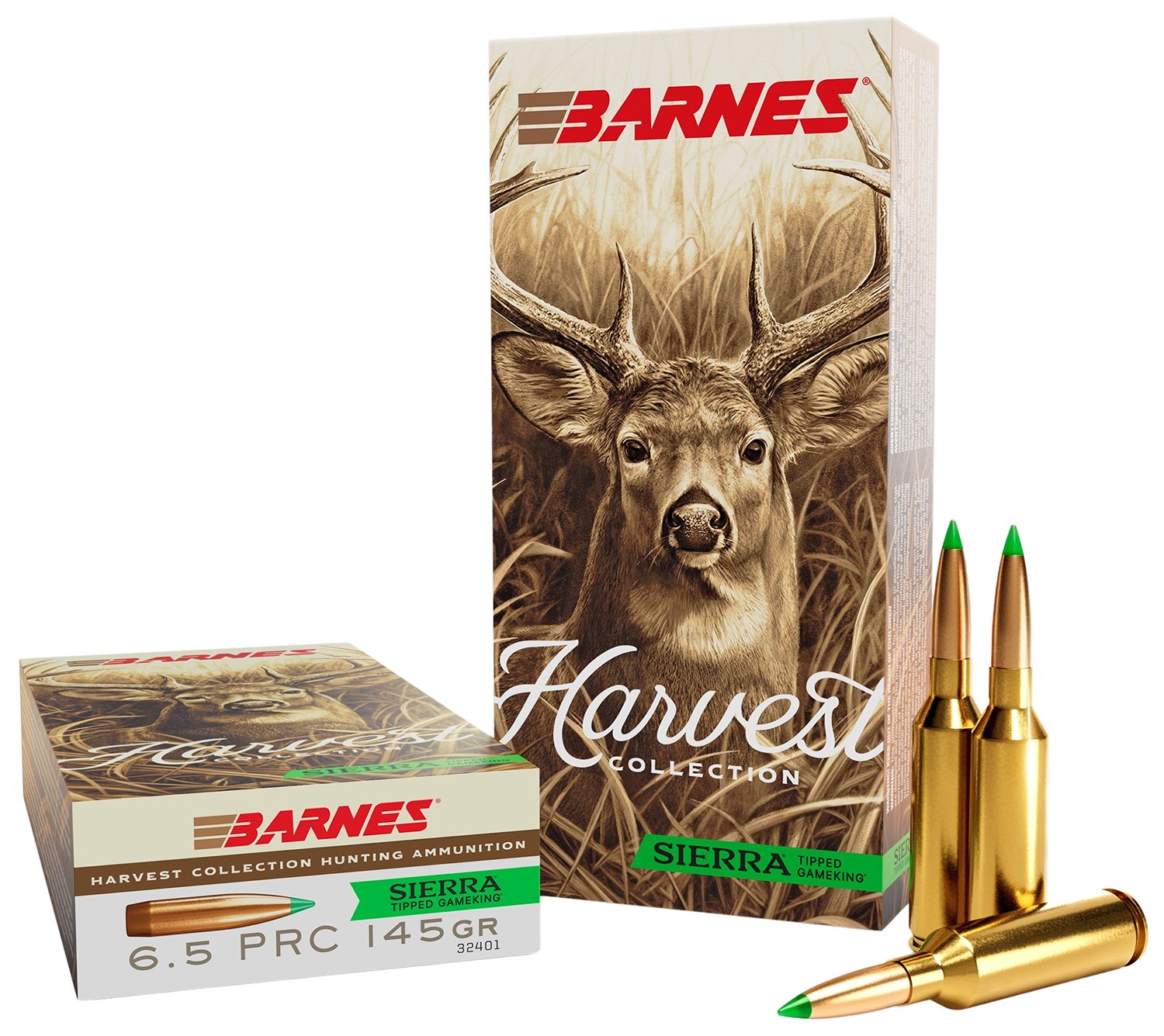 Barnes 32401 Harvest 6.5 PRC 145Gr Sierra Tipped GameKing 20/Box - Barnes Bullets - 6.5 PRC