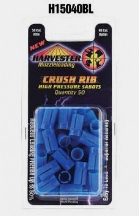 Harvester Muzzleloading 50 Cal. Crush Rib Sabots Fit .40 Cal Bullets 50/pk - J-Ron Inc. - 50 Cal.