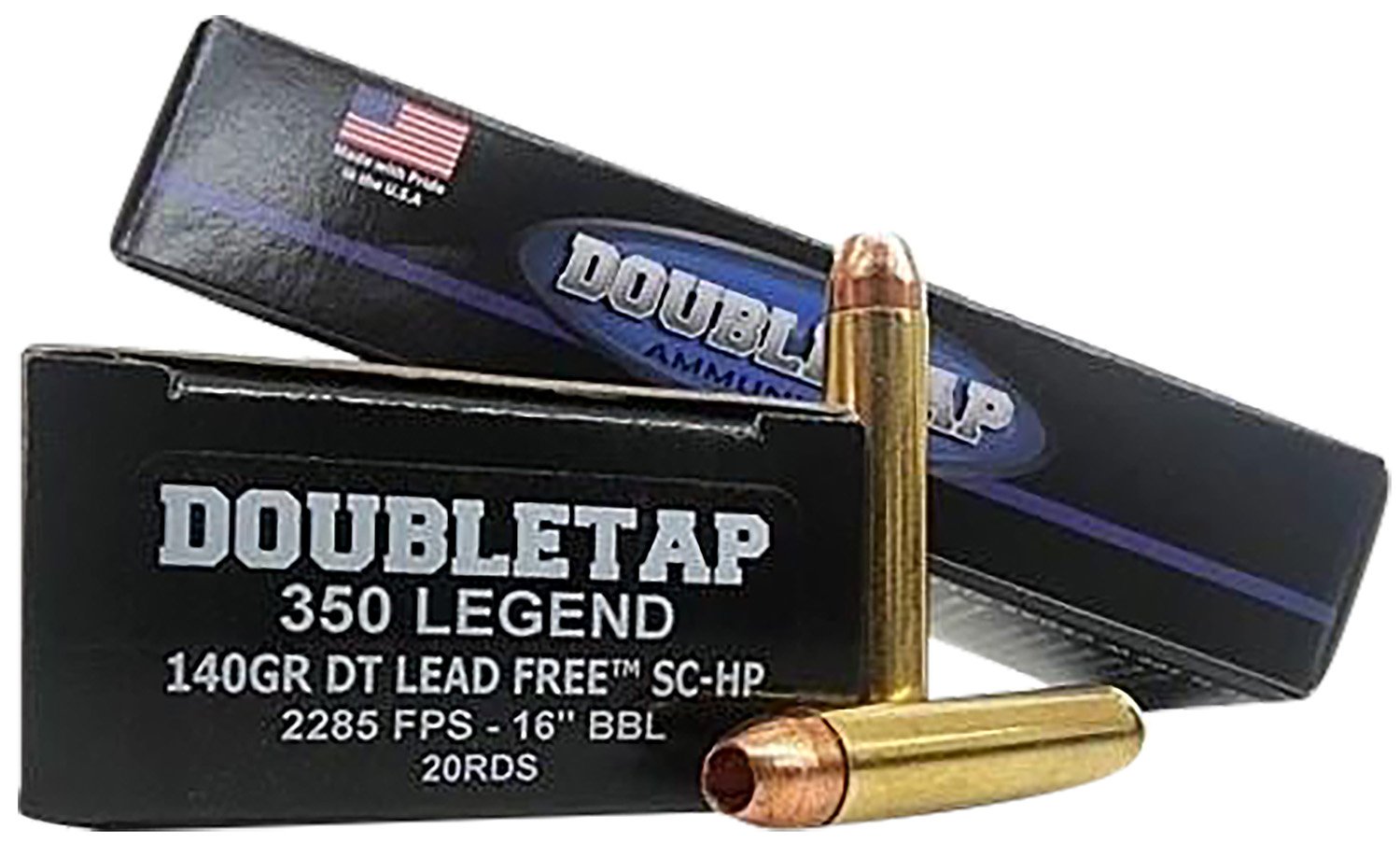 DoubleTap 350L140X 350 Legend 140gr Lead-Free Ammo 20/Box - DTAP - 350 Legend