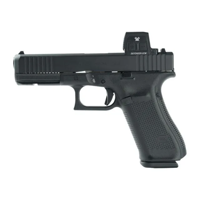 Glock V-Series Model 17 Handgun 9mm Luger 17rd Magazines (3) 4.5 Barrel Vortex Defender Black Cerakote Austria - Glock Inc. - 9mm